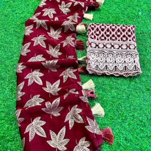 Embroidary saree
